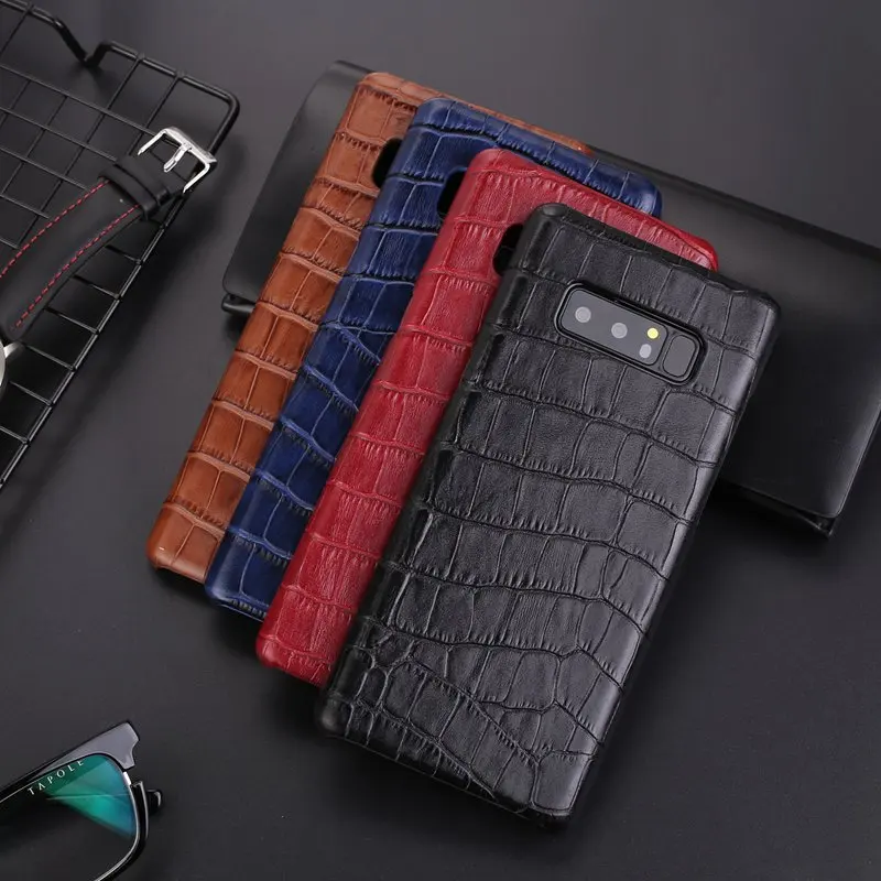 

MAKEULIKE For Samsung Galaxy Note 8 Genuine Leather Case Protective Back Cover Fashion Coque For Samsung Note 8 Case