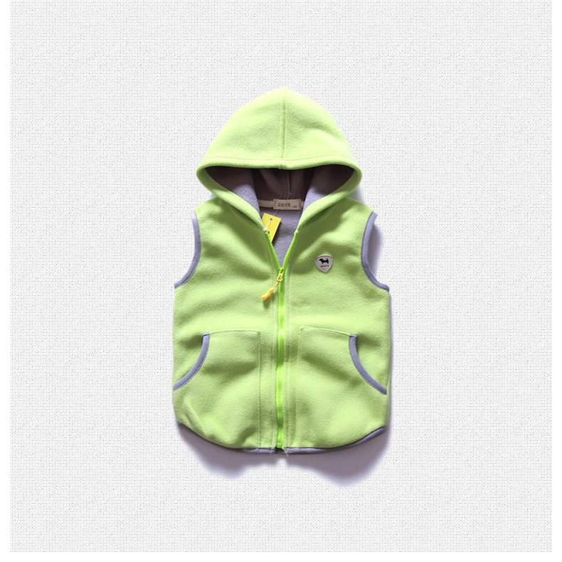

Spring Autumn Boys Girls Vest Pinkycolor Warm Kids Hoodies Vest Brand Clothing Active And Leisure Fashion
