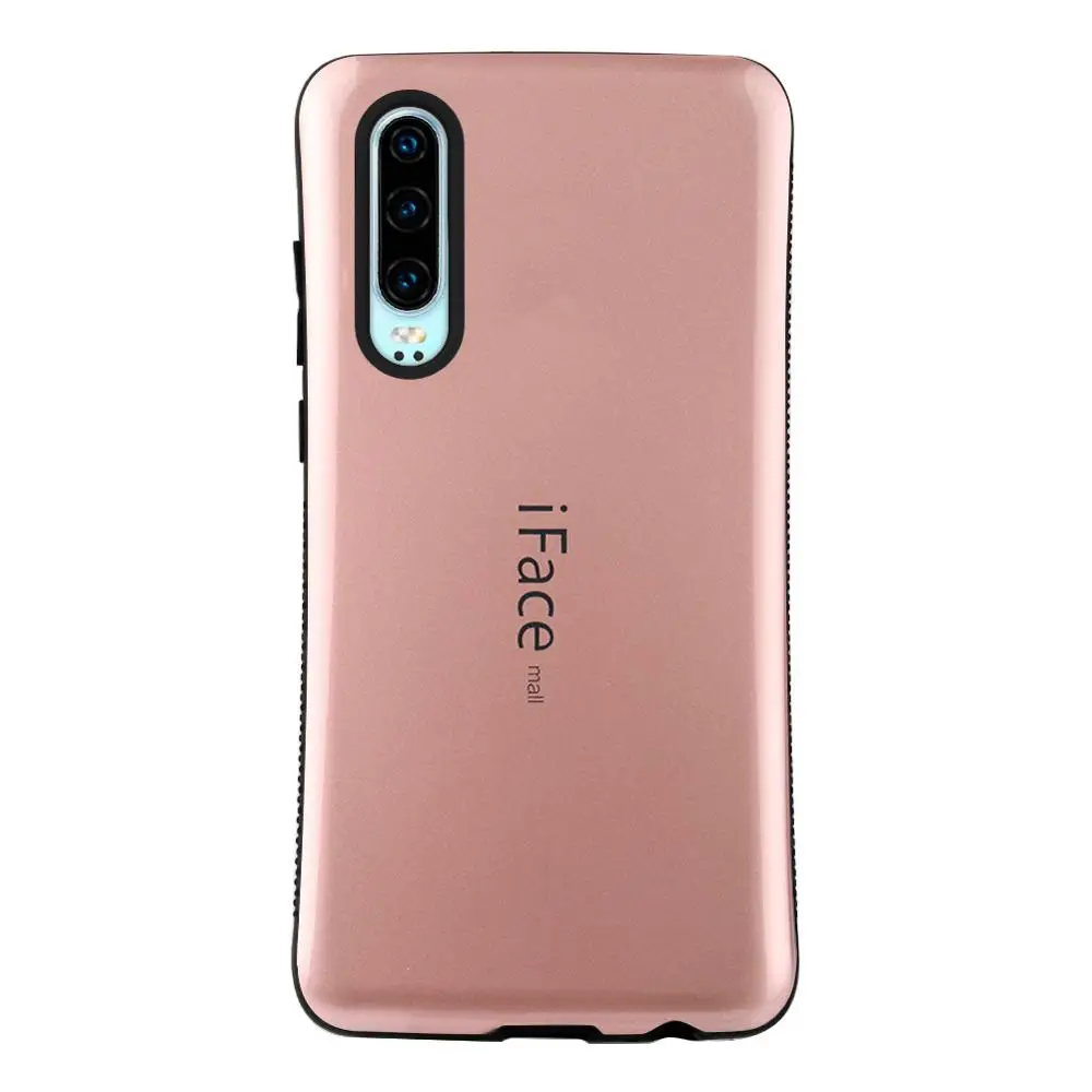 Чехол для Iface mall для huawei P30/P30 Pro/P30 Lite/Nova 4E Heavy Duty Противоударная задняя крышка Жесткий корпус защитит мобильный чехол для телефона - Цвет: Розовый