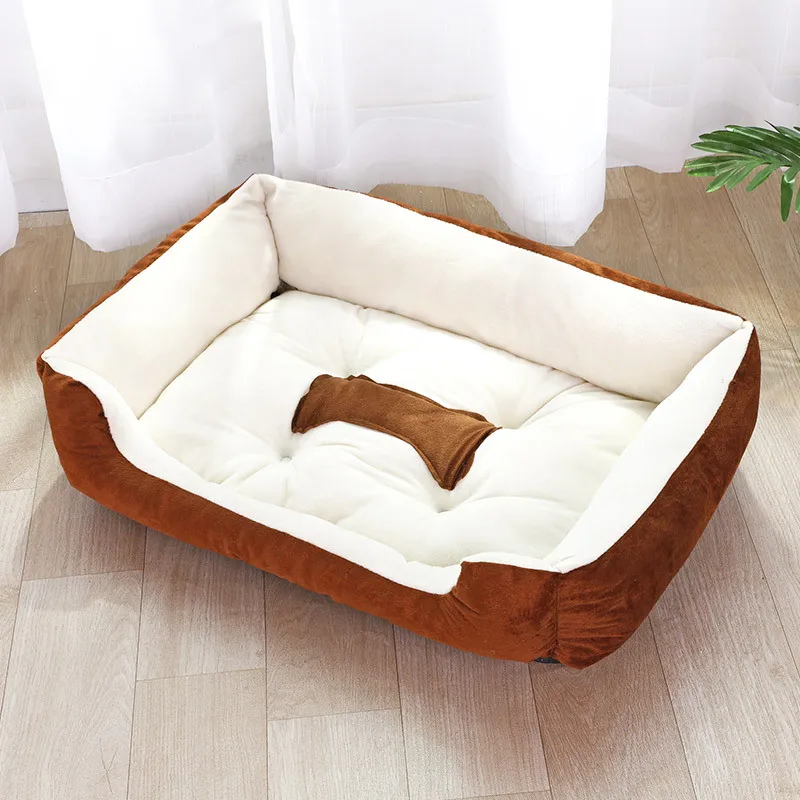 

6 Size Pet Dogs Beds For Large Dog Puppy Mats Breathable Anti-slip Bottom Soft Pet Cushion Comfortable Puppy Big Beds Warm Thick