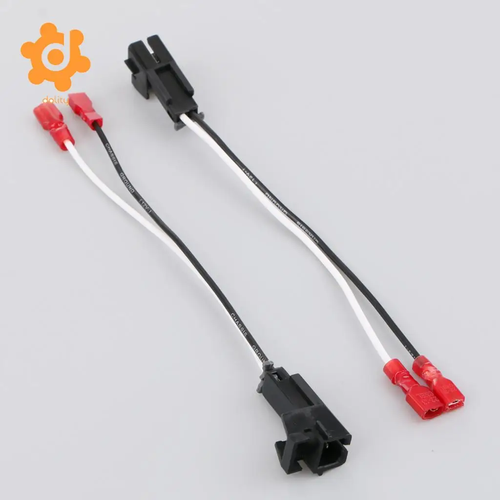 2 Pieces Car Speaker Wire Harness Adapter Plug for Chevrolet Buick Hummer
