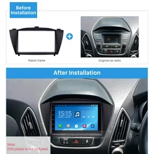 Harfey OEM Потрясающие 2Din фасции установка рамка DVD панель для 2010 HYUNDAI TUCSON IX35 автомобиля gps Авторадио Стерео интерфейс без зазора