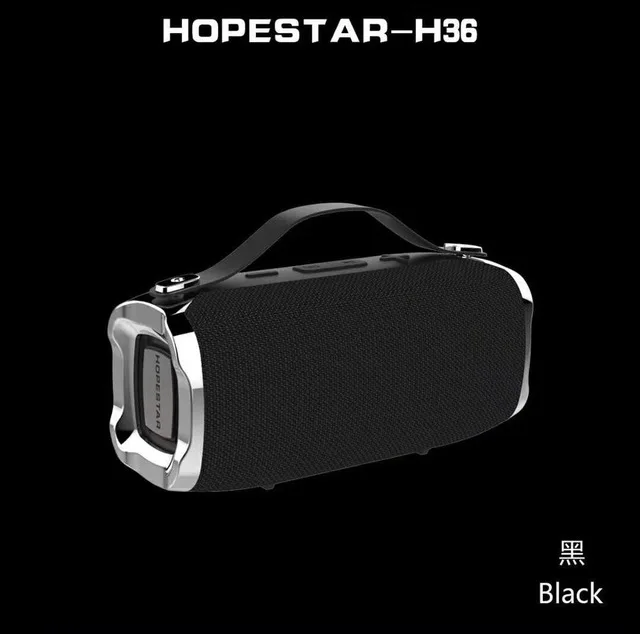 Hopestar Беспроводной Динамик в уши, гарнитура, супер бас, стерео Bluetooth Динамик TF FM Колонка USB громкой связи Bluetooth гарнитура для телефона PC инструмент для Кино Caixa де сом - Цвет: Black soundbar