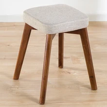 Обеденный табурет Северный стул устойчивый деревянный стул Досуг стул ресторан стул современный минималистский дом стул