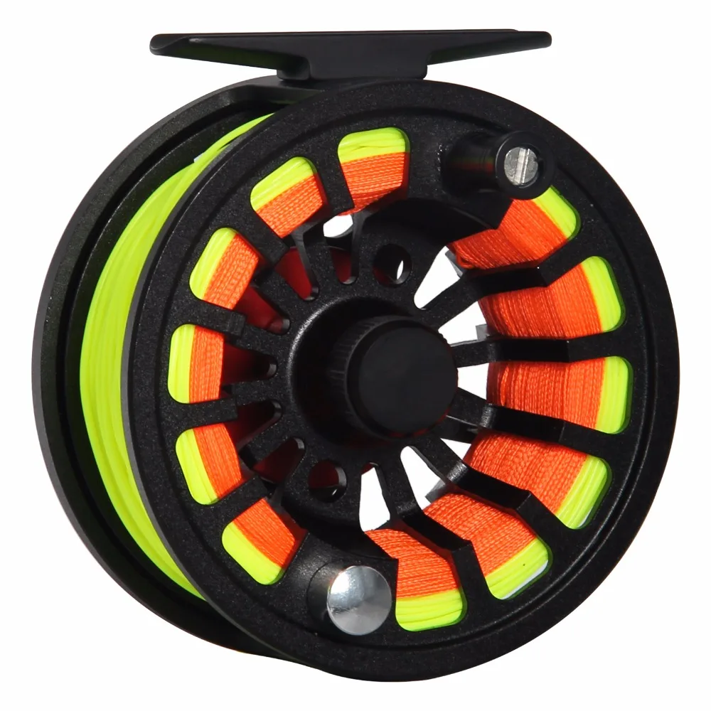 

CNC Machined 3/4 5/6 7/8WT Fly Reel Combo Aluminum Large Arbor Fly Fishing Reel & WF Fly Line