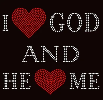 

Free Shipping Have Faith in God Religious Rhinestone Transfer