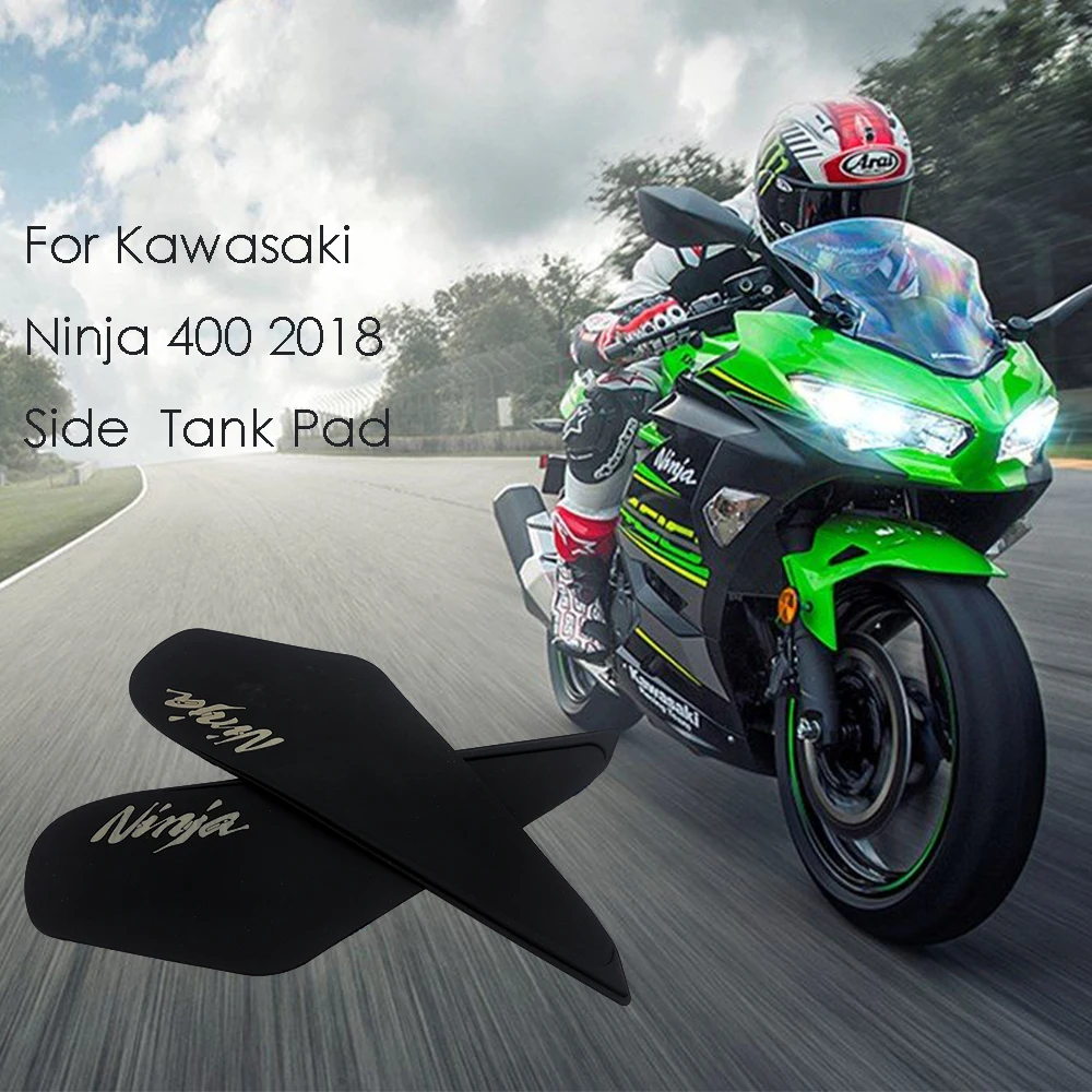 

For Kawasaki Ninja 400 Ninja400 2018 Motorcycle 3D Emblem Fuel Tank Traction Side Tank Pad Knee Grip Decal Protective Stickers