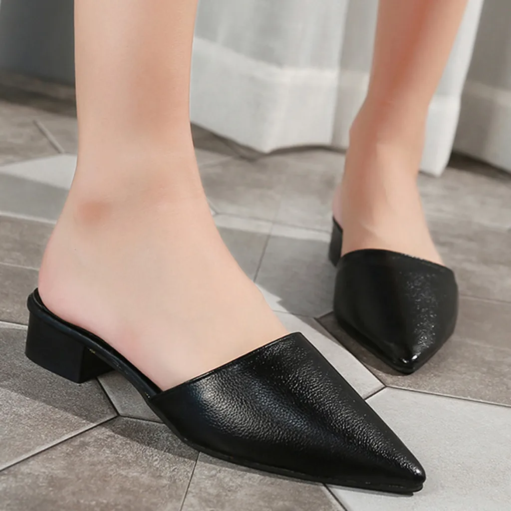 soft high heel slippers