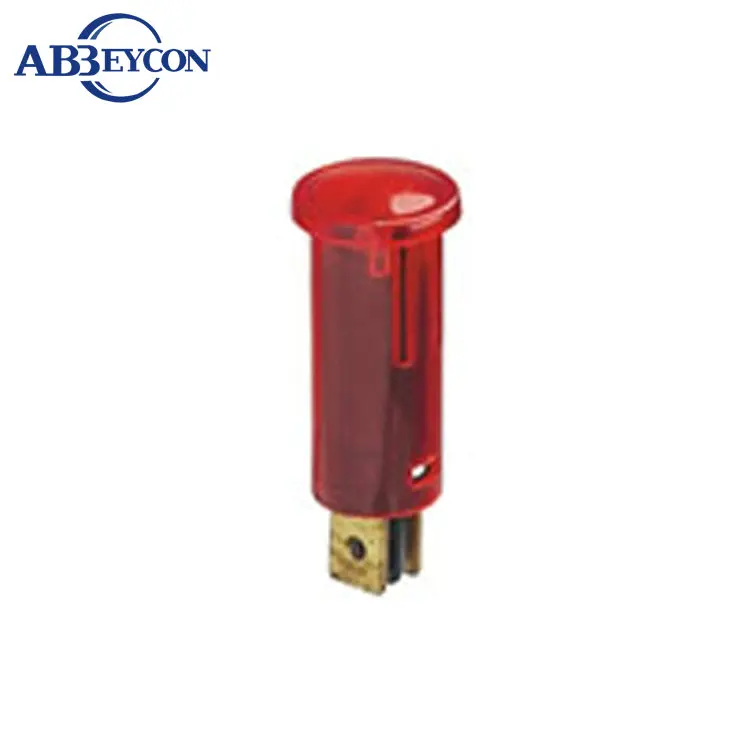 ZS120 12VDC/110 В/220 В 12,7 мм тире предупреждение миниатюрный индикатор лампа красный контрольная лампа