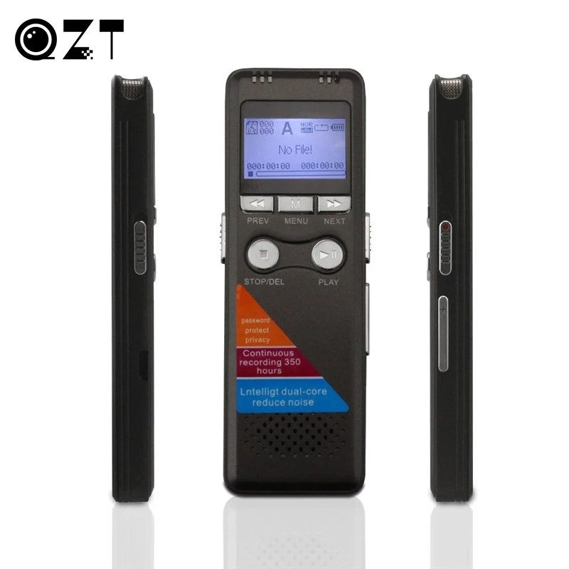 QZT 8 ГБ Мини USB Цифровой диктофон профессиональный аудио 3D стерео MP3 плеер флэш