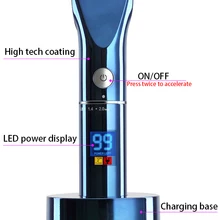 Профессиональная машинка для стрижки волос, парикмахерский триммер для волос+ ЖК-дисплей, беспроводная, более длительное использование