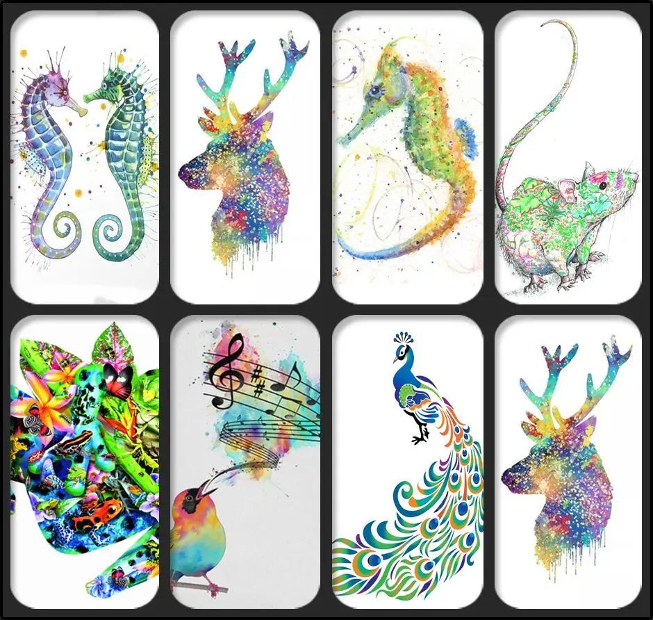 New 5D DIY Diamond Art Animal Phoenix Bird Mouse Seahorse Reindeer Cross Stitch Crystal Full Rhinestone Embroidery RF864 | Дом и сад