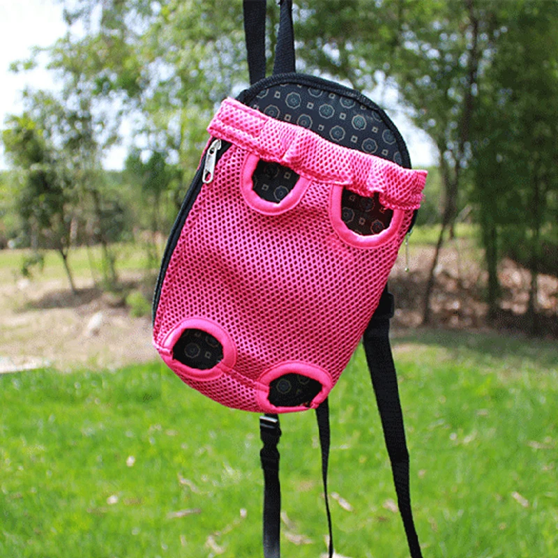 

New Arrival High Quality Brand Pet Net Surface Ventilation Chest Backpack Puppy Dogs Carrier Travel Pet Small Dogs Carrier Bags