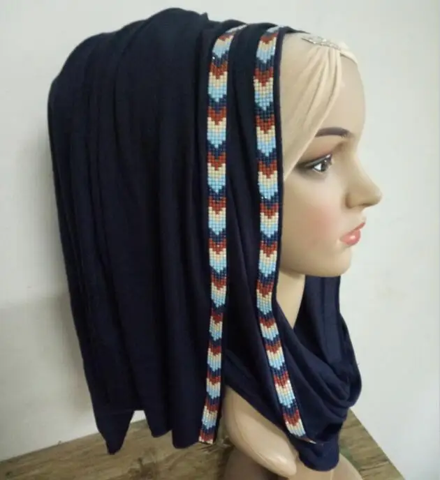 

cotton scarf hijab with rhinestones solid color hijab shawl jersey cotton soft and comfortable 8 colors 20pcs/lot
