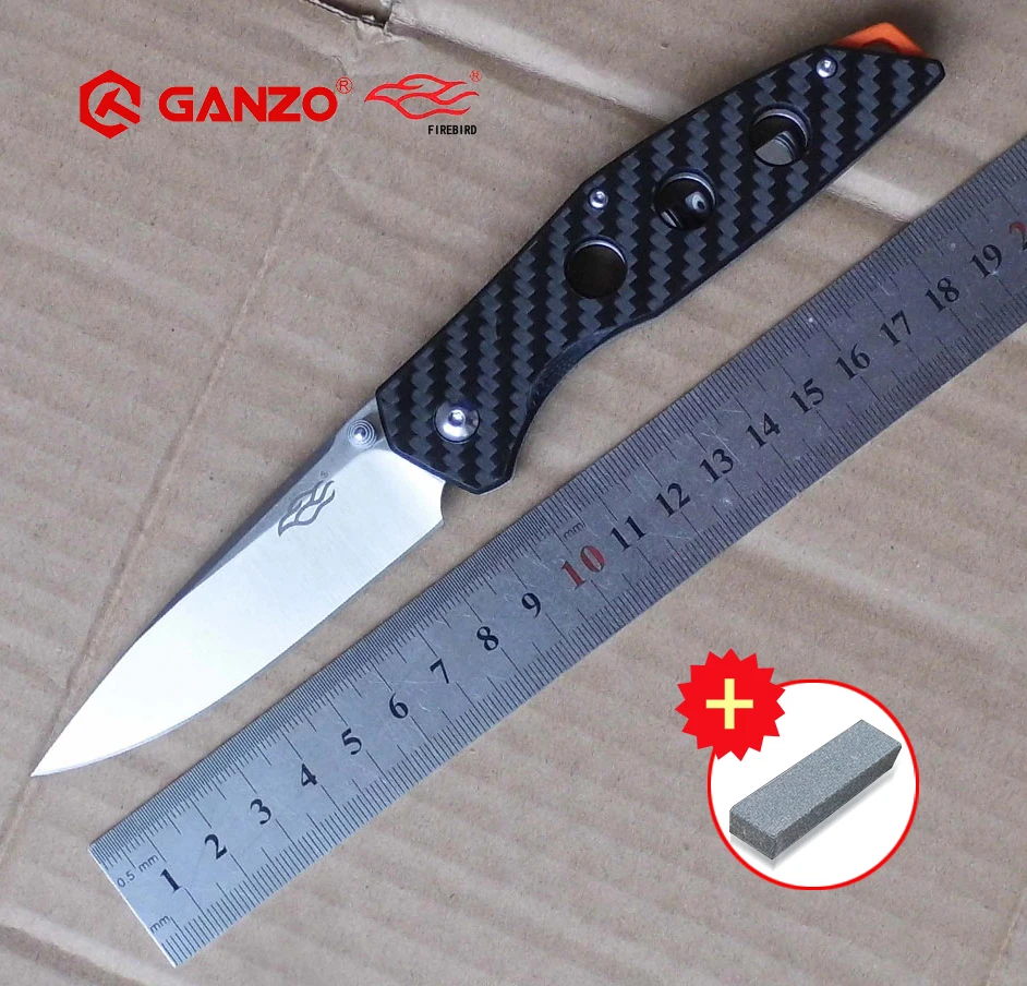 

Ganzo Firebird FB7621-CF Ball bearing folding knife carbon fiber handle 58-60HRC outdoor survival tactics EDC knife