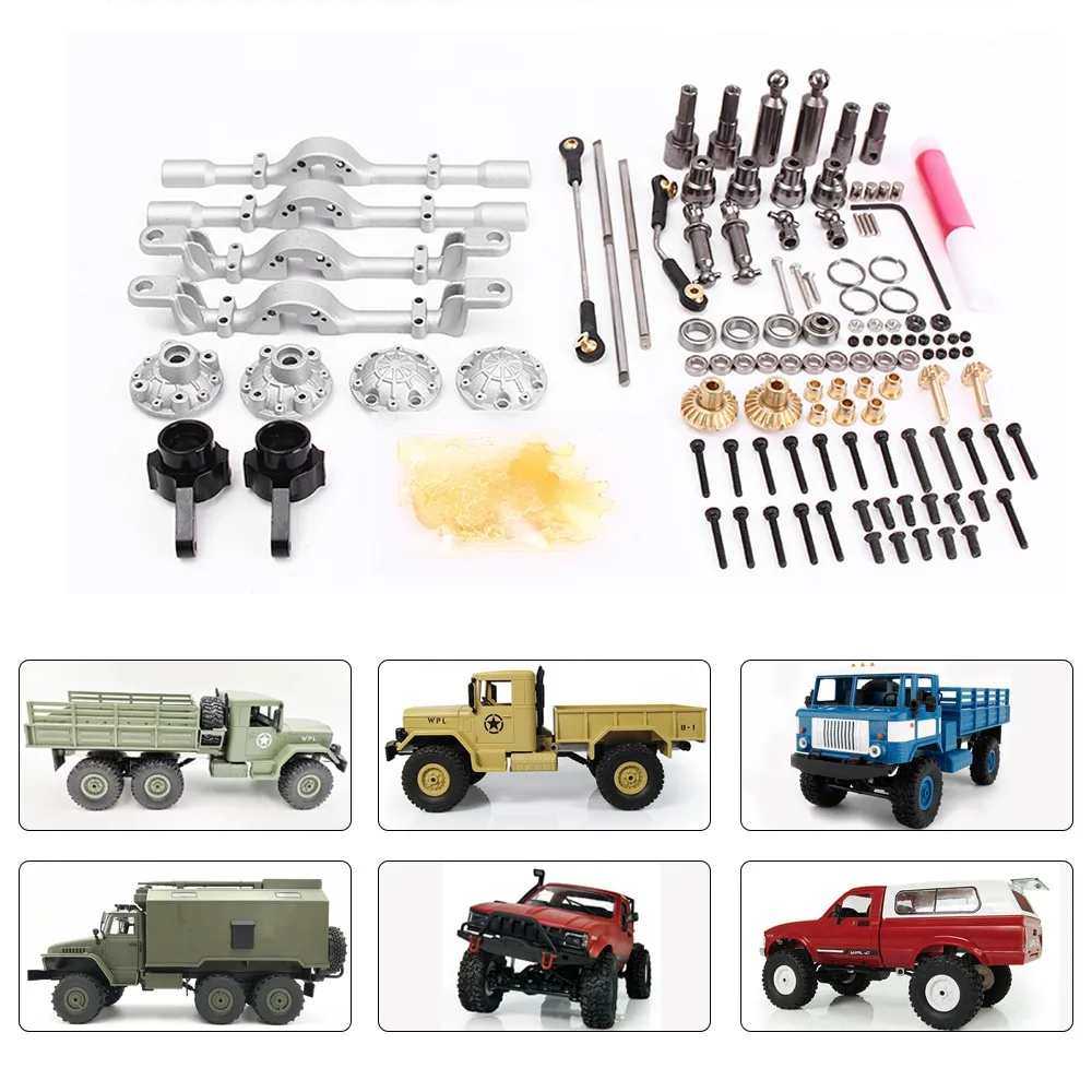 

1 Set Front Rear Metal Bridge Axle for WPL B-1 B16 B24 B36 C14 C24 1/16 DIY Upgrade Accessories Model 4WD 6WD Rc Car Parts
