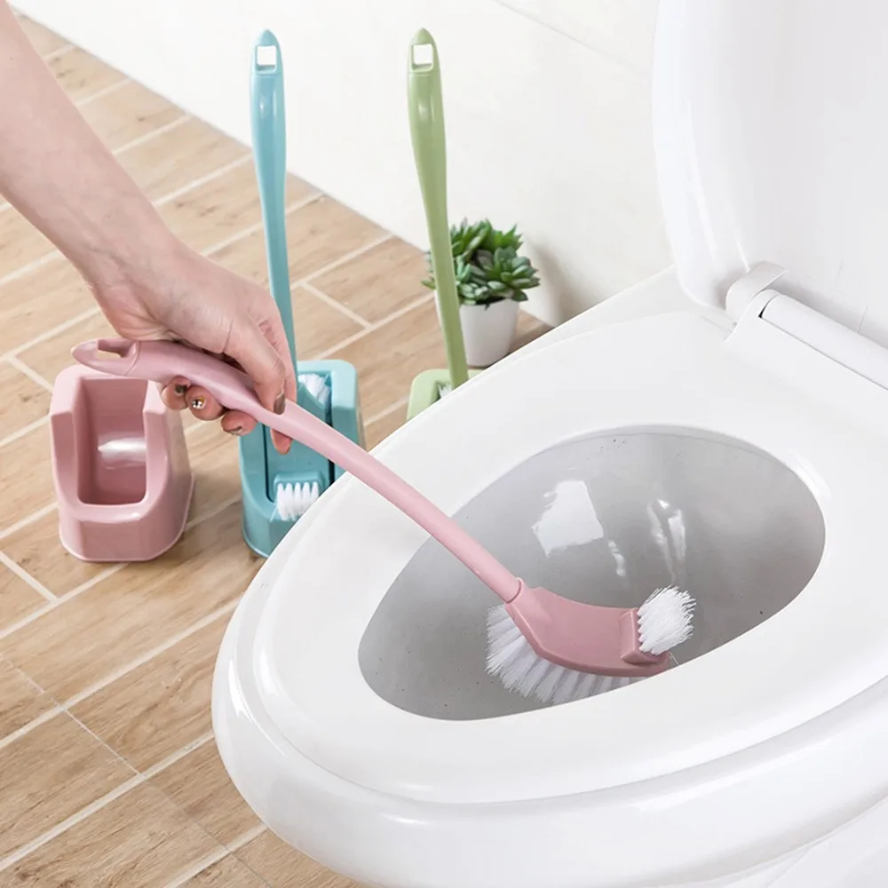Buy Plastic Double Side Toilet Bowl Brush With Base