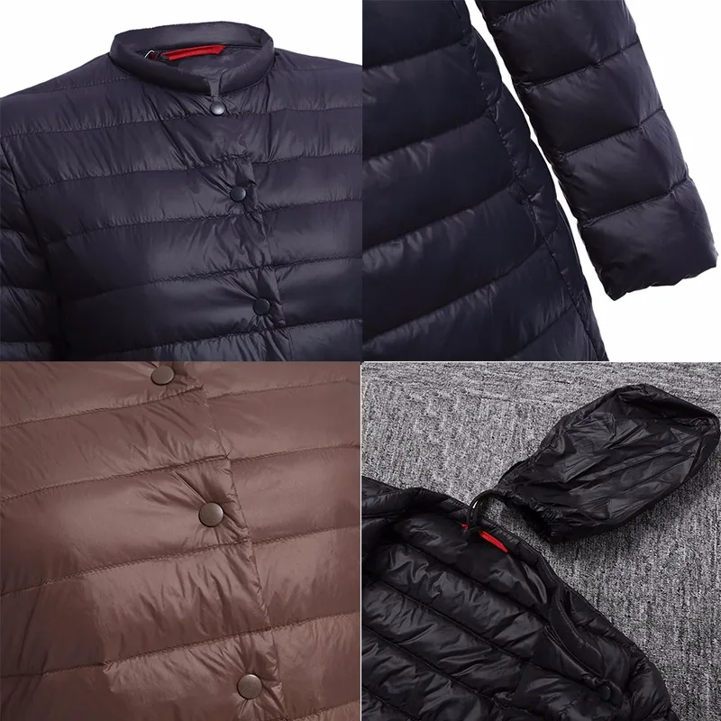 Wipalo, осенне-зимнее повседневное пальто, парки для женщин, женская зимняя теплая куртка, длинное тонкое пуховое пальто для женщин, пальто с длинным рукавом