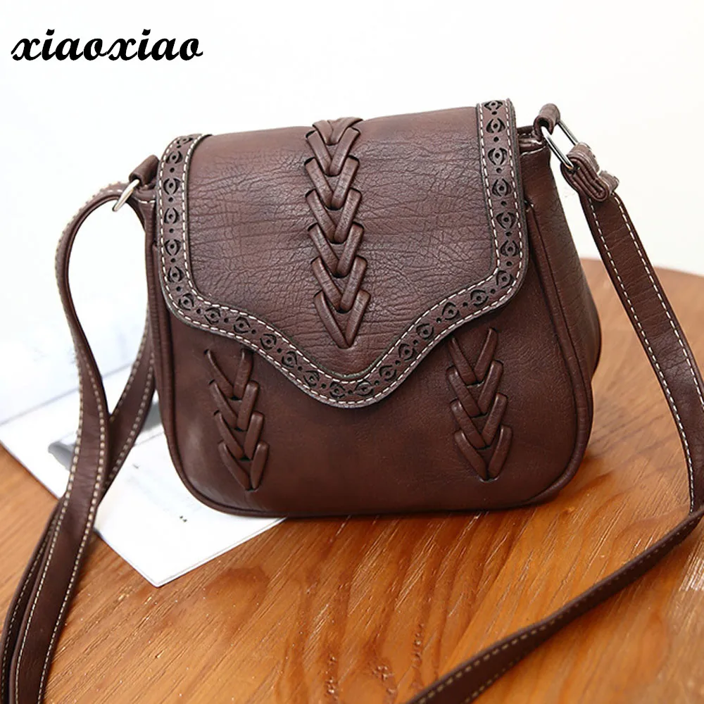 Ladies&#39; Genuine Leather Handbag Women Simple Fashion Handbag National Air Hollow Shoulder Bag ...