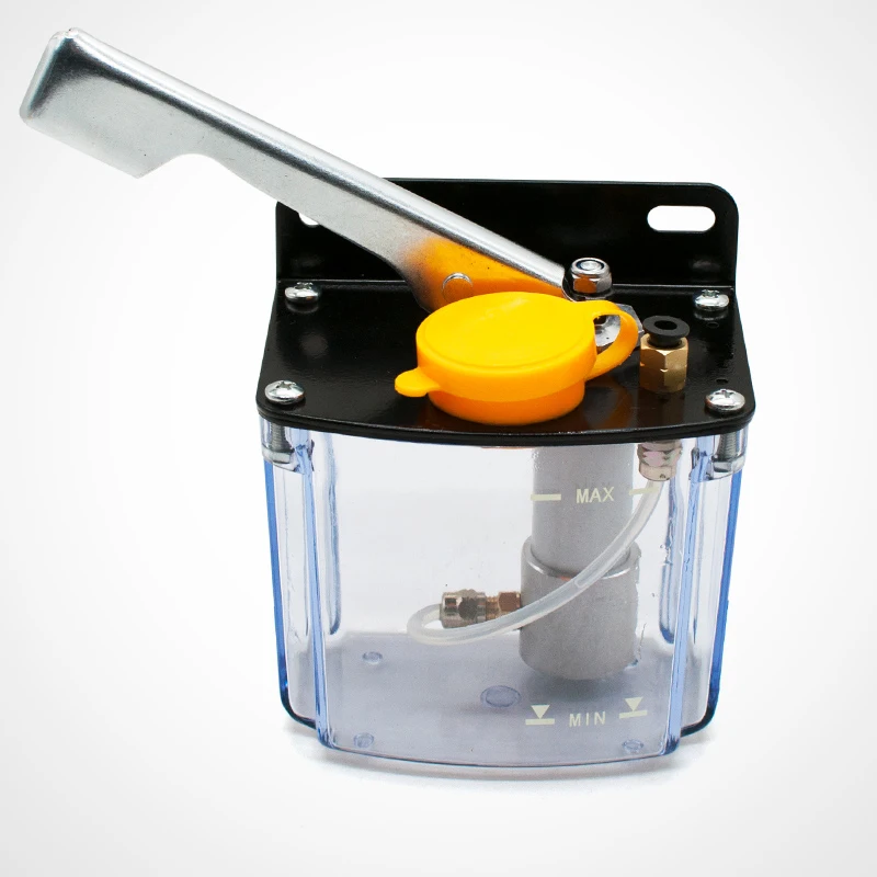 1pc New 0.5L Manual lubrication oil pump 0.48Mpa Oil lubricator for