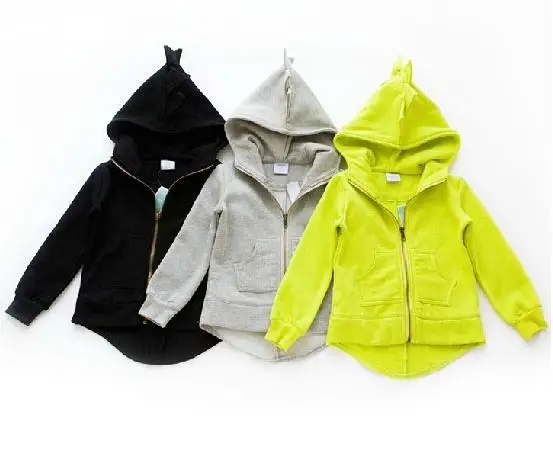 

New 2017 The Dinosaur Hoodies Kids Jackets Coat Boys Girls Outerwear Baby Cardigan Spring Autumn Winter Sweatshirts