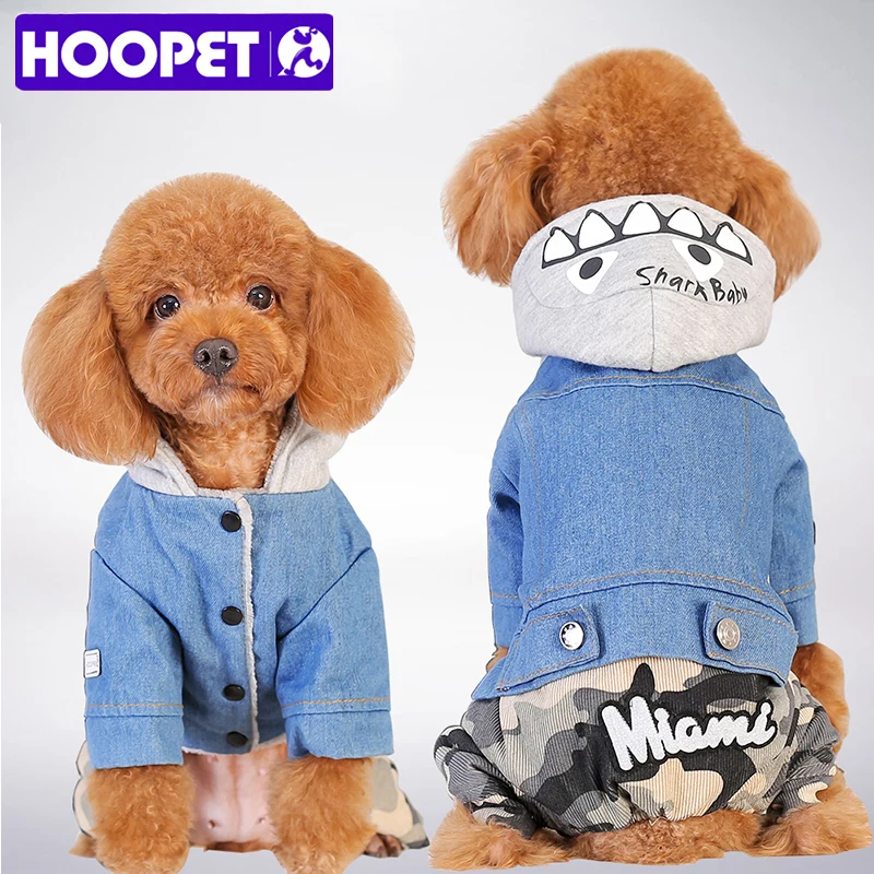 HOOPET New Pet Dogs Jeans Autumn/Winter Cotton Clothes Wear Four Legs