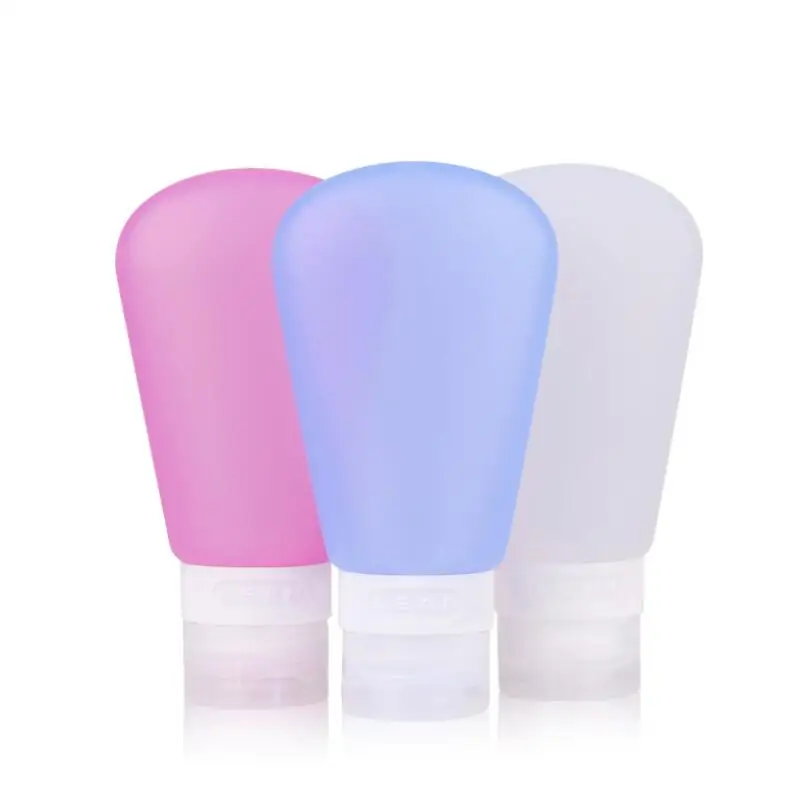 3 oz/2 oz/1.25 oz 실리콘 빈 휴대용 여행 튜브 짜기 화장품 용기 크림 로션 플라스틱 병 lx5879