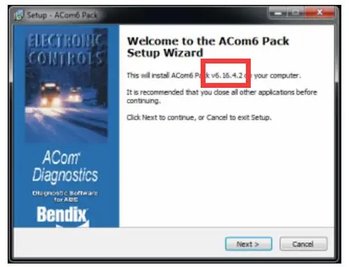

Bendix ACom Diagnostic Software v.6.16.5.0 free shipping