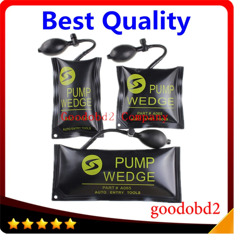 

Free shipping 3pcs/lot new KLOM air window pump wedge inflatable unlock vehicle door tool black S/M/L free shipping