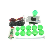 DIY Аркады набор Наборы 5 Pin джойстик 24 мм/30 мм кнопки Запчасти для авто USB кабель кодер доска для джойстик для ПК и пуговицы