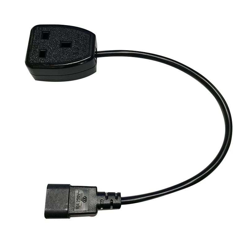 1 8 м 3*0 75 мм квадратная фоторозетка IEC320 C14 штекер к UK Socekt Женский удлинитель кабеля