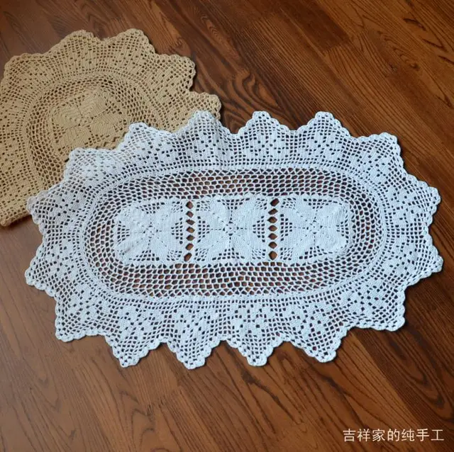 Free Shipping Cotton Crochet Lace Felt Doilies Cup Coaster For Free Shipping Cotton Crochet Lace Felt Doilies Cup Coaster For Coffee Table Placemat Decoration