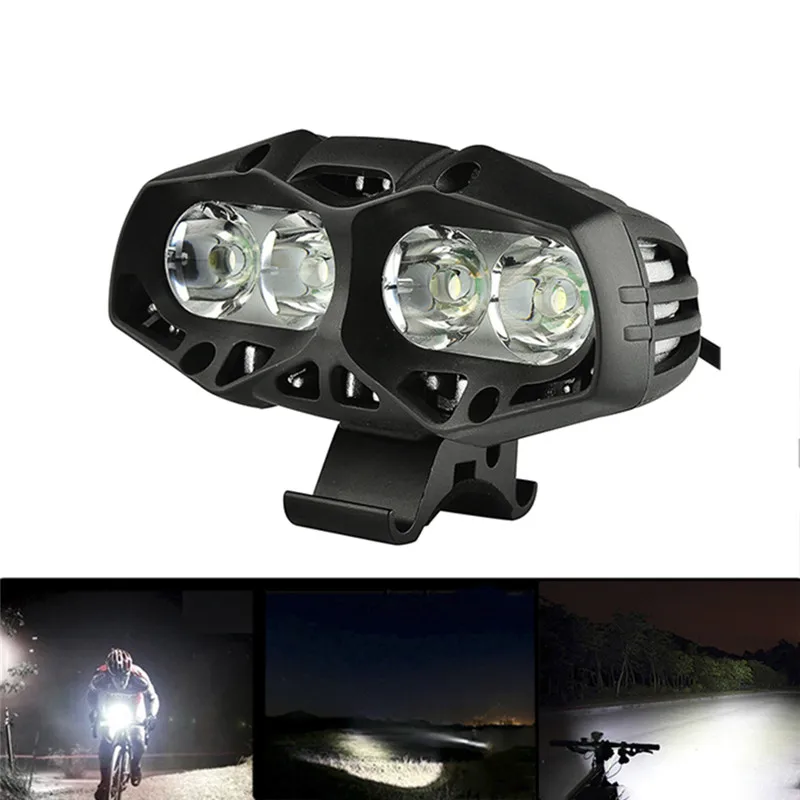 22000LM 4x XML T6 LED велосипед велосипедный передний фонарь фара 4 режима подсветка колес