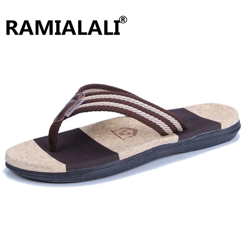 Ramialali/мужские Летние вьетнамки; Мужские Пляжные шлепанцы; zapatos hombre Sapato Masculino; Мужская обувь; шлепанцы