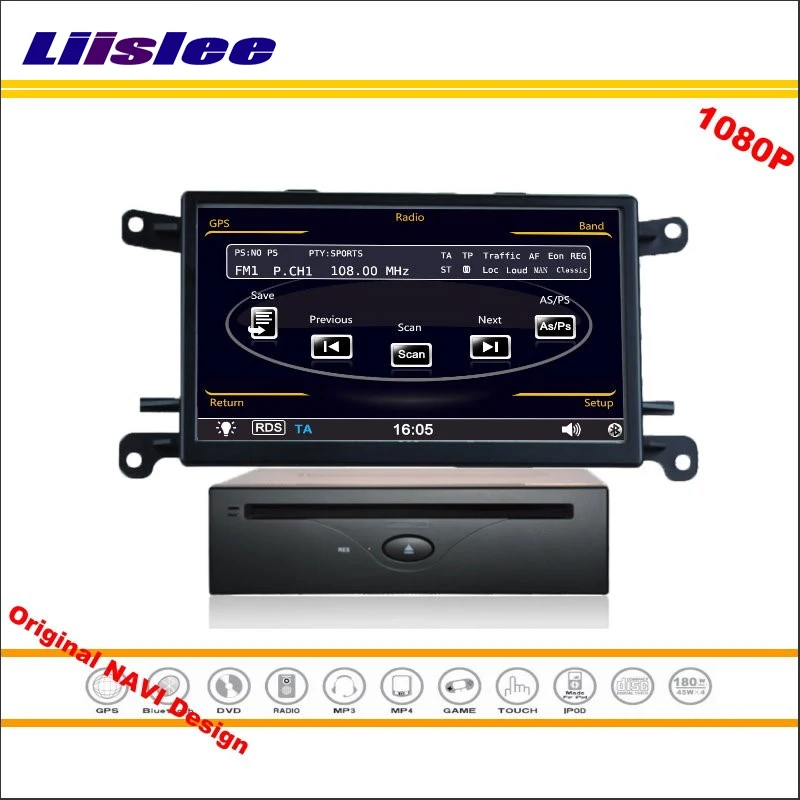 Flash Deal Liislee For Audi A4 / Q5 2009~2016 - Car Stereo Radio CD DVD Player GPS Nav Navi Navigation HD Screen System Original With Aux 4