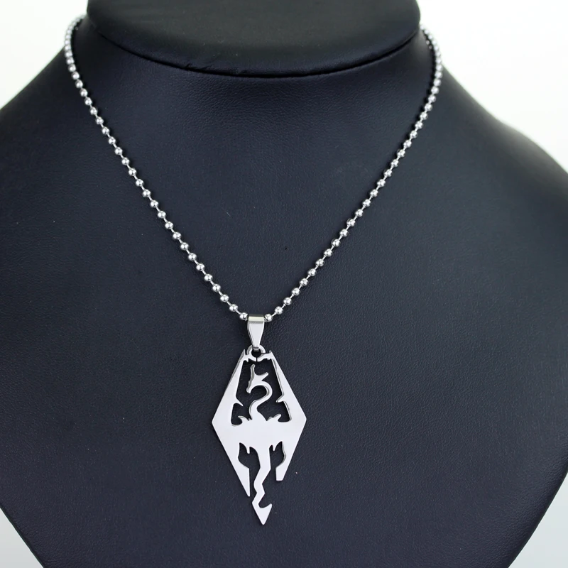 

The Elder Scrolls V Skyrim Legendary Edition Steam Stainless Steel Pendant Necklace Gifts For Fans Movie Jewelry Accessories