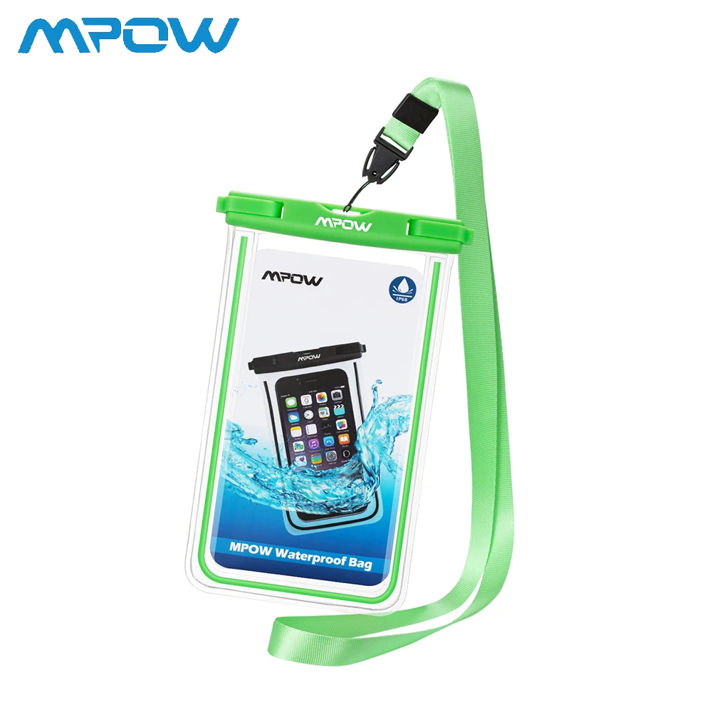 

Mpow Universal IPX8 Waterproof Cellphone Bag Waterproof Phone Pouch Swimming Bags Wrist Strap for iPhone X/8/8plus/7 for XIAOMI