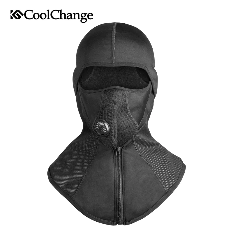 

CoolChange Bike Mask Face Thermal Fleece Snowboard Shield Hat Cold Headwear Winter Cycling Face Mask Cap Ski Bicycle Face Mask