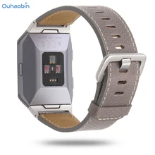Ouhaobin роскошный кожаный ремешок Ремешки Замена браслета аксессуары браслеты ремни для Fitbit ионные часы ремешок Oct31