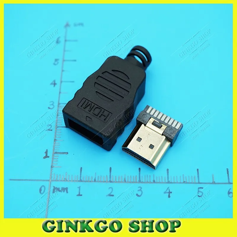 

2Sets HDMI Male Plug Connector with plastic shell