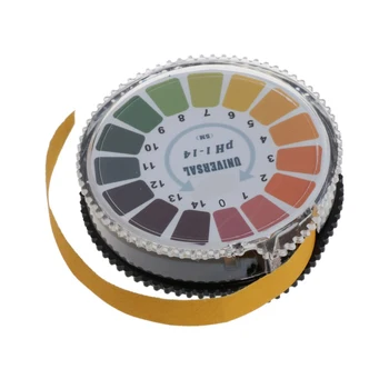 

PH Meters Round 5m 0-14 PH Alkaline Acid Indicator Paper Water Urine Saliva Litmus Testing PH Test Paper