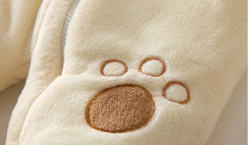 COOTELILI Newborn Baby Clothes Christmas Clothes Winter Warm Clothing For Infant  Fleece Baby Girls Rompers Snow Jumpsuit 66-80 (6)