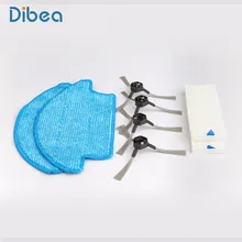 Spare Parts Replacement including Mop Side Brush Hepa for Dibea D900 Powerful Suction Automatic Self charging