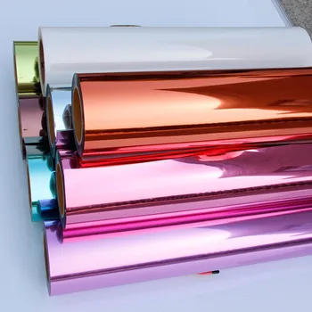 

Metallic Heat Transfer Iron On Vinyl Cutter Printable Films 20"x20" (50cm x 50cm) Sheet, Choose Colors