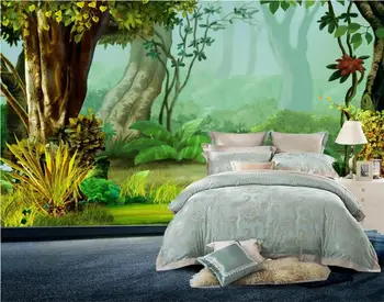 

Custom 3D Photo Wallpaper Bed Room Murals Forest Woods Large Background Painting Eco-Friendly Non-Woven Wallpaper For Wall 3D