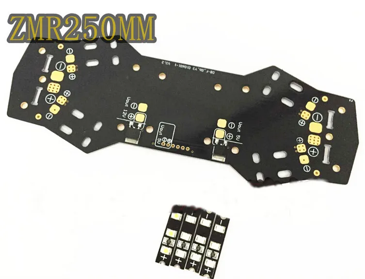 RC Helicopters parts ZMR250 PCB Board With LED BoardFor ZMR250 Quadcopter Frame Kit  F17712