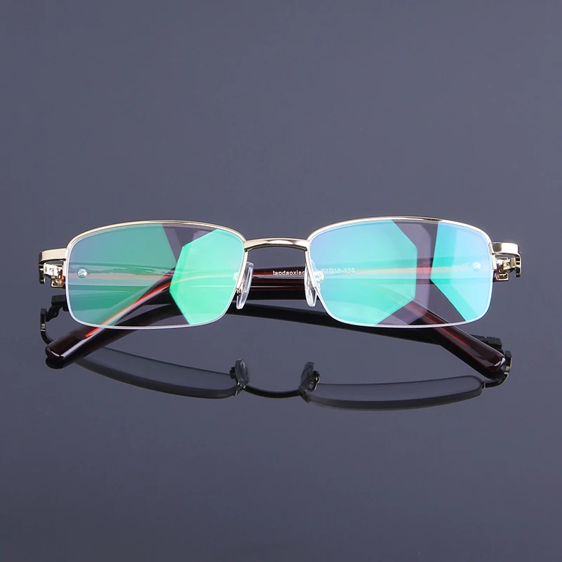 Gold Half Frame Reading Glasses for Women Eyewear Glasses for Elderly