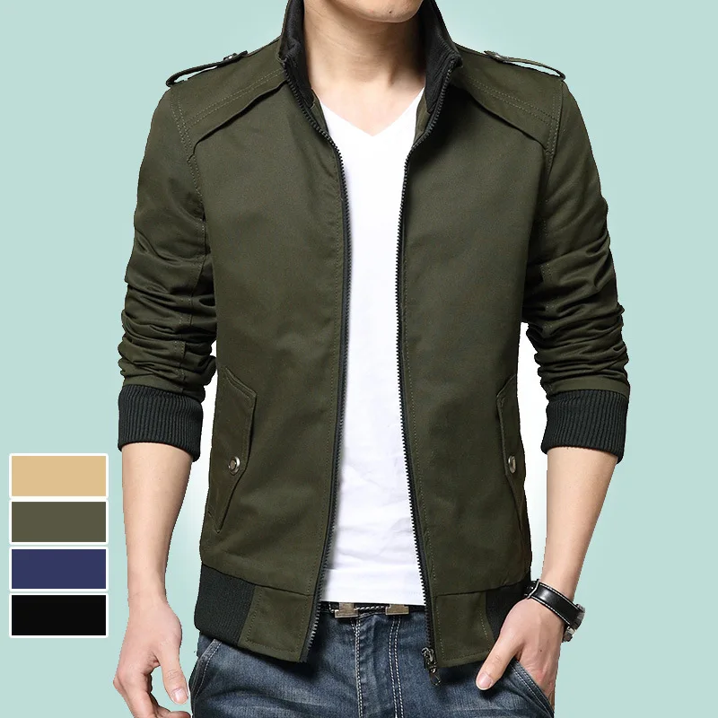 2019 new European and American uniform men's autumn and winter cotton jacket men's tooling jacket autumn casual jacket