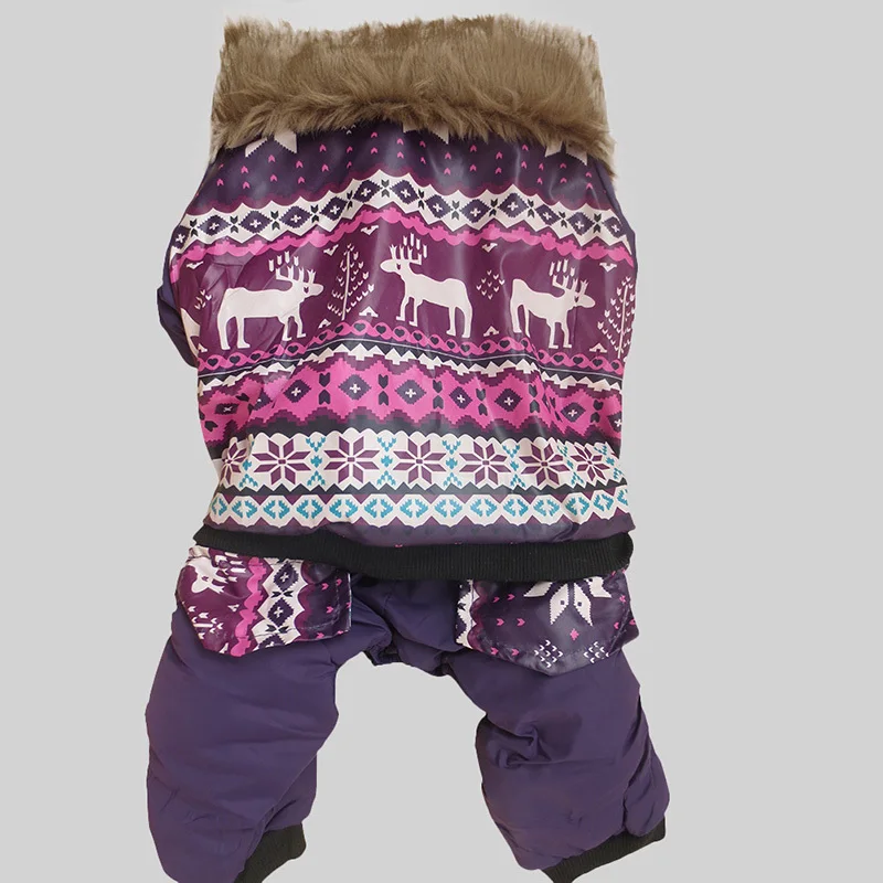 Зимний флисовый комбинезон для щенков; одежда для домашних животных; пальто для собак; теплая верхняя одежда; костюм
