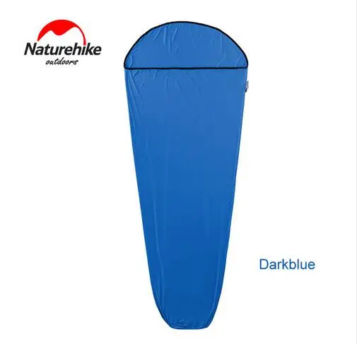 Dark Blue Naturehike портативный высокоэластичный открытый одиночный спальный мешок лайнер путешествия отель лист Анти Грязный весна осень спальные мешки - Цвет: Dark Blue